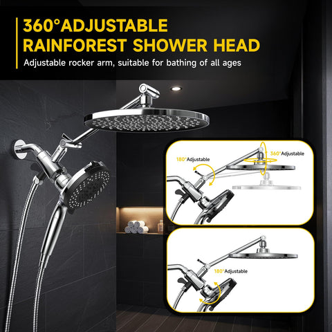 CTBOM adjustable-angle handheld directs water to sore shoulders