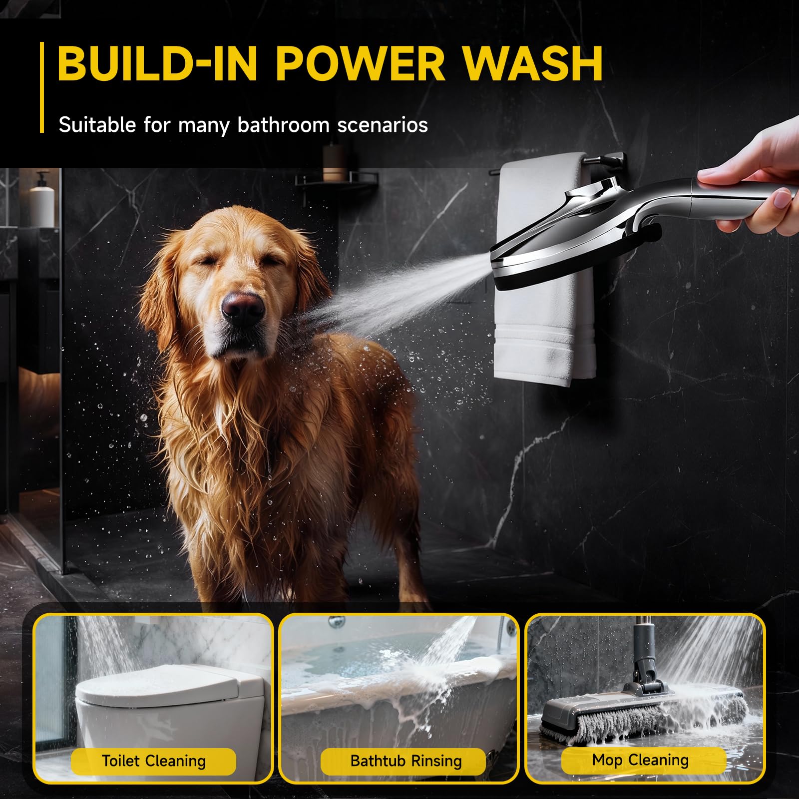 CTBOM filtered shower head removes chlorine for softer water feel