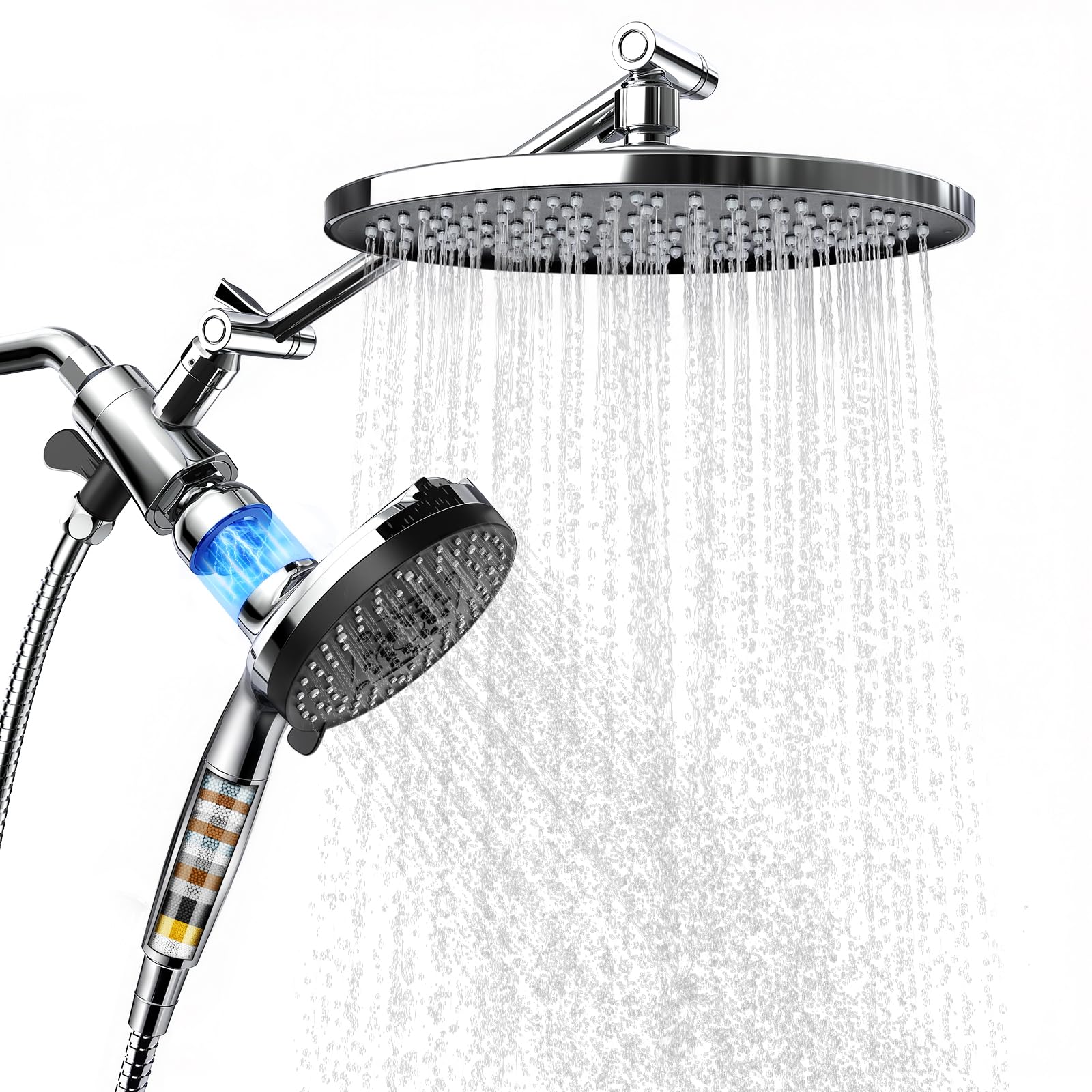 CTBOM magnetic shower head in chrome for effortless mounting and stable spray