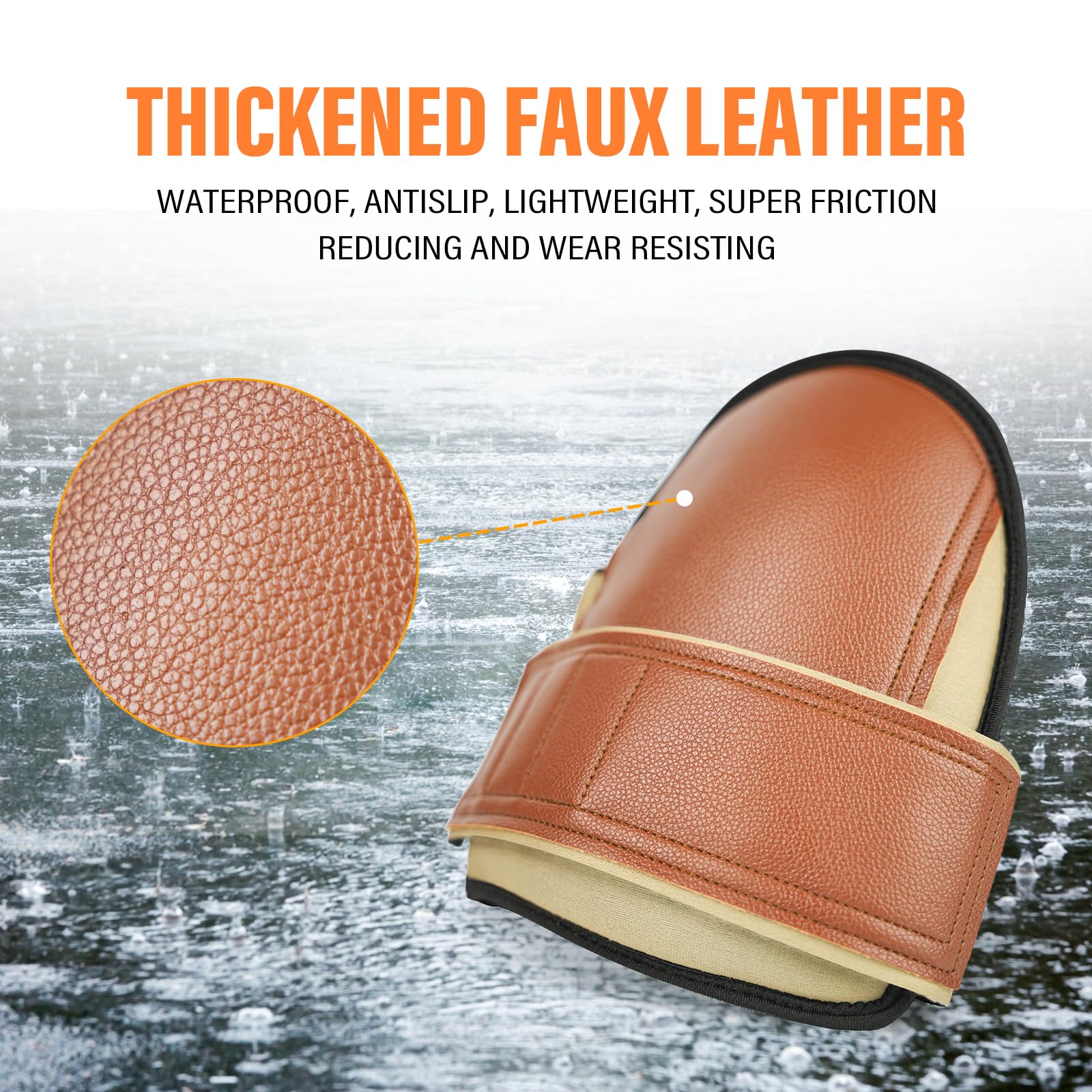 CTHOPER knee pads side view highlighting ergonomic protection during kneeling