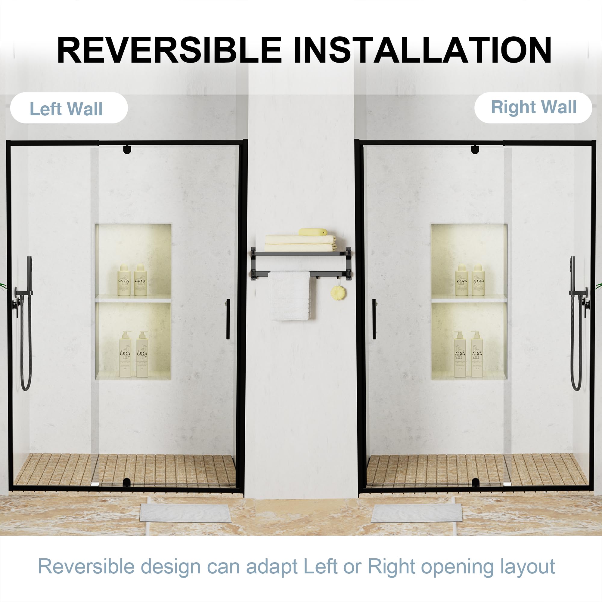 Ctlumh magnetic seal keeps bathroom dry by reducing splashes.