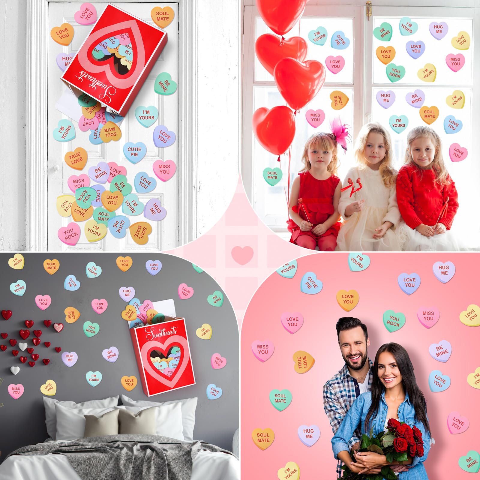 Ctosree home or venue decals create a warm romantic ambiance.