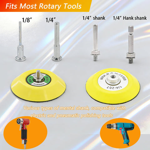 CTPICXM 3-inch high foam interface pad reduces vibration for smoother finishes.