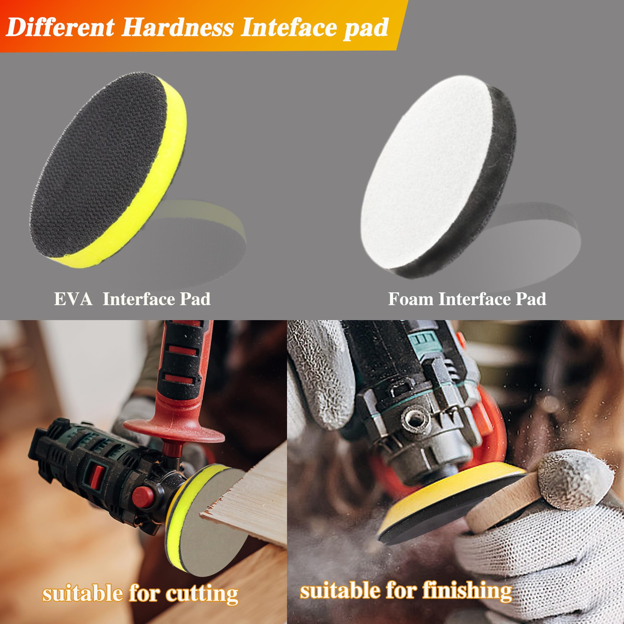 CTPICXM 3-inch wool pad set for faster material removal and even polish.