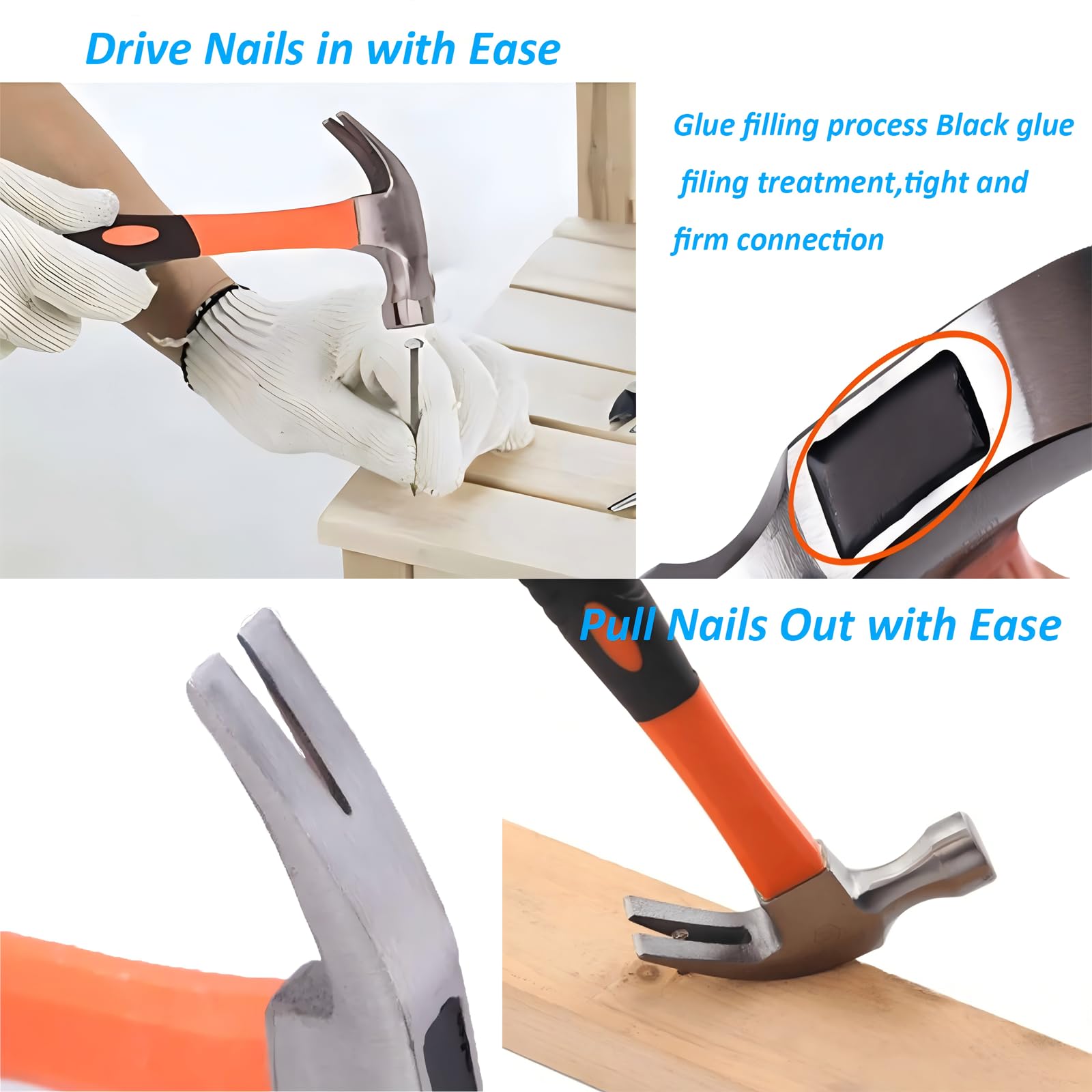 CTrowelpro balanced design improves control during driving nails.