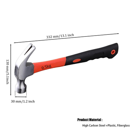CTrowelpro hammer close-up shows the durable carbon steel head.