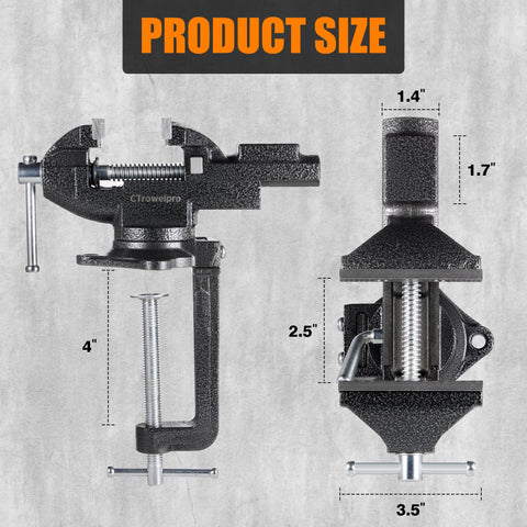 CTrowelpro vise built with high-grade cast steel for durability.