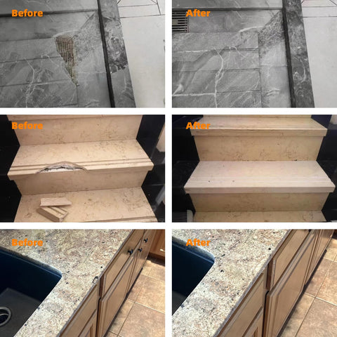 CTUYSY tile and fiberglass repair kit with tools for quick repairs.