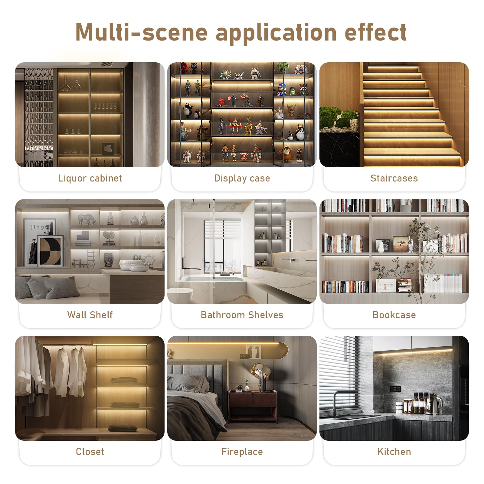 CUBITOR dimmable strip delivers adjustable ambience for living spaces.