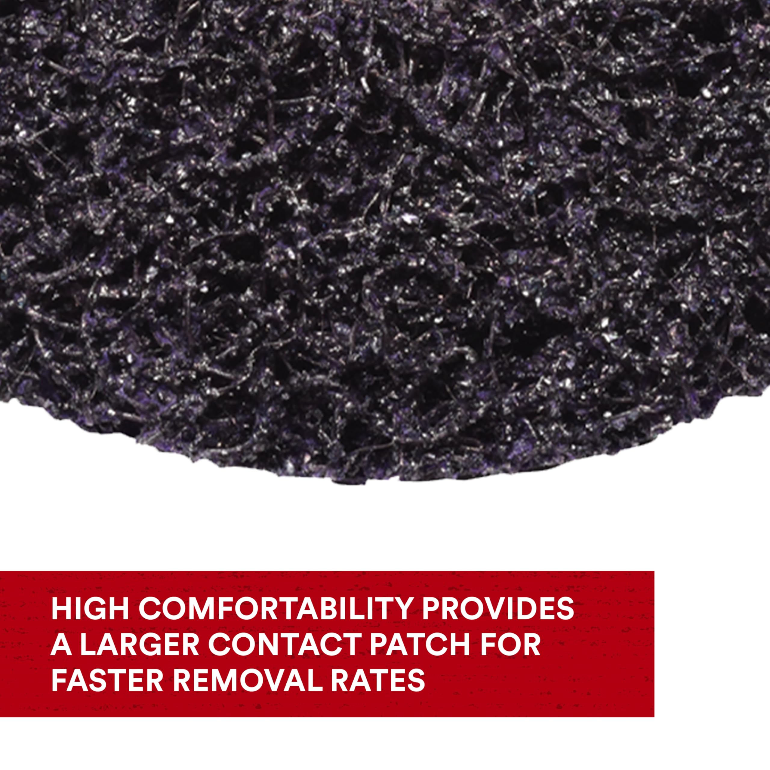 XT Pro Disc delivers low vibration during use on metal surfaces.
