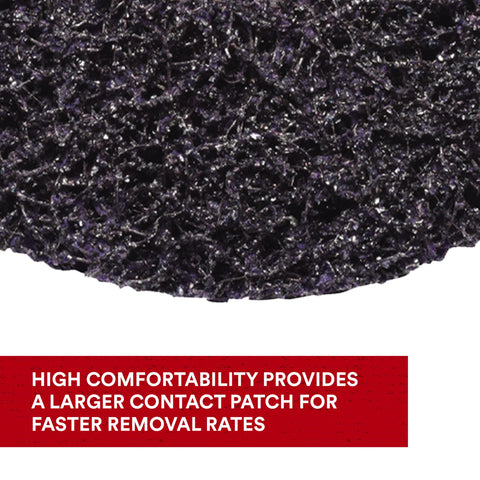 XT Pro Disc delivers low vibration during use on metal surfaces.