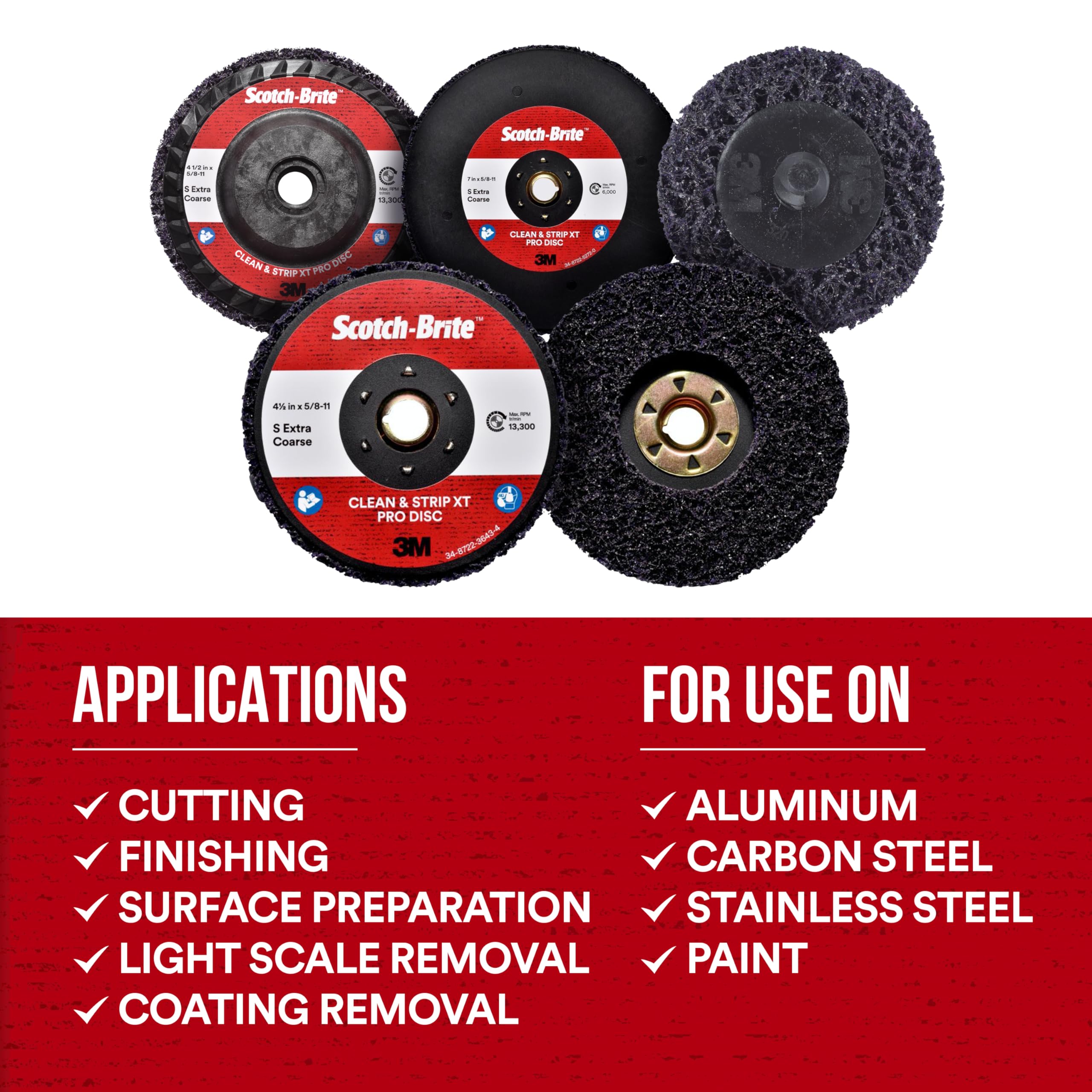 Cubitron XT Pro Disc fits standard grinders for convenient workflow.