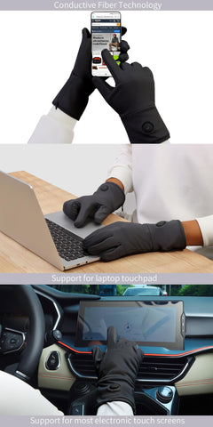 CueHEAT conductive-fiber fingertips enable touchscreen use.