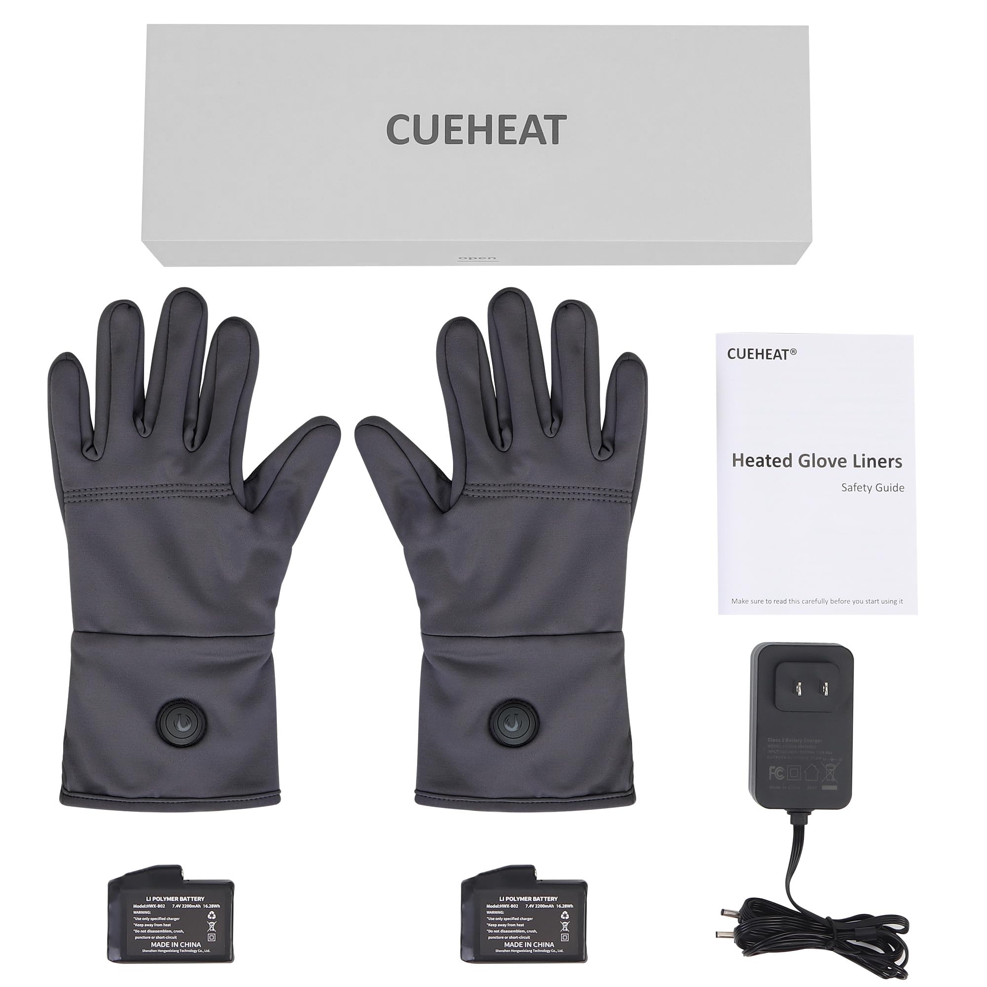 CUEHEAT heated glove liners are intended for indoor use with layering