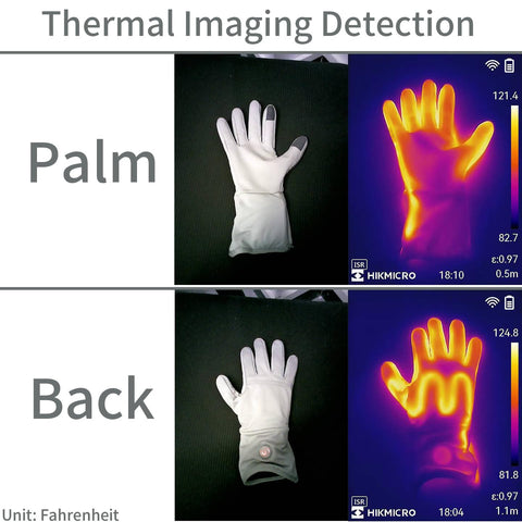 CUEHEAT heated glove liners soft fabric for comfortable, dexterous wear