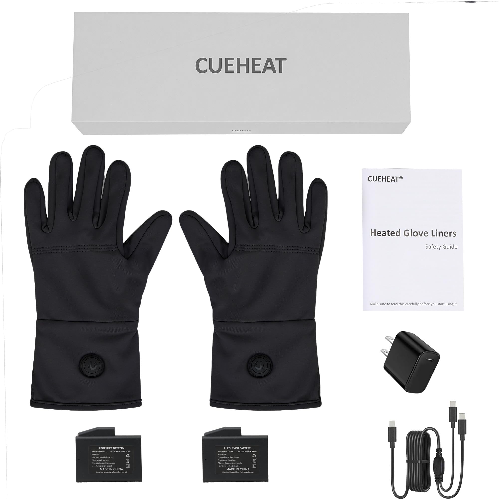 CueHEAT indoor-use note: warmth indoors, pair with outer gloves.