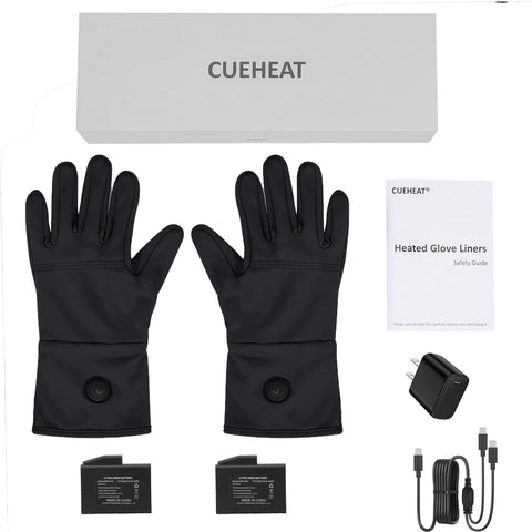 CueHEAT indoor-use note: warmth indoors, pair with outer gloves.
