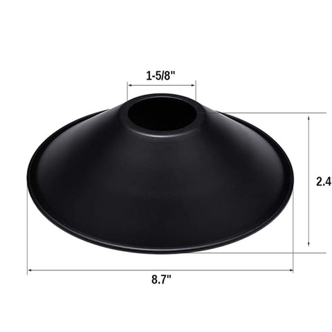 CUFEAL open-bottom metal shade supports easy bulb changes and style