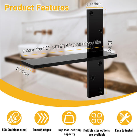 Cuguords wall mount bracket 18in back view for universal installation