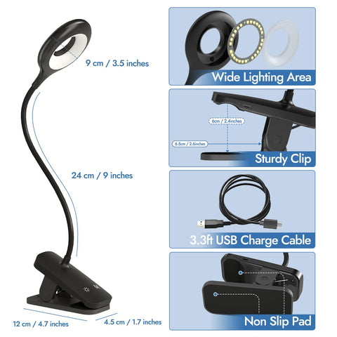 CUHIOY USB-C rechargeable lamp powers cordless bedside lighting