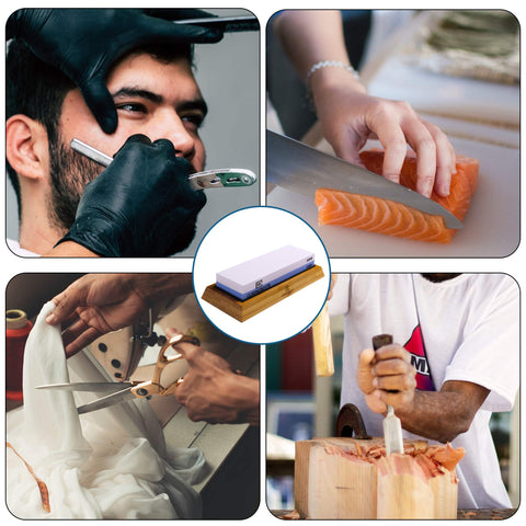 CUISINEBEATS Whetstone water spray bottle enables mess-free sharpening