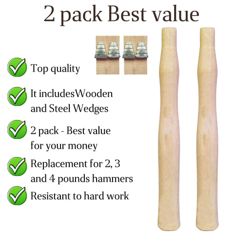 Cuitaxi wood and steel wedges included for quick installation.