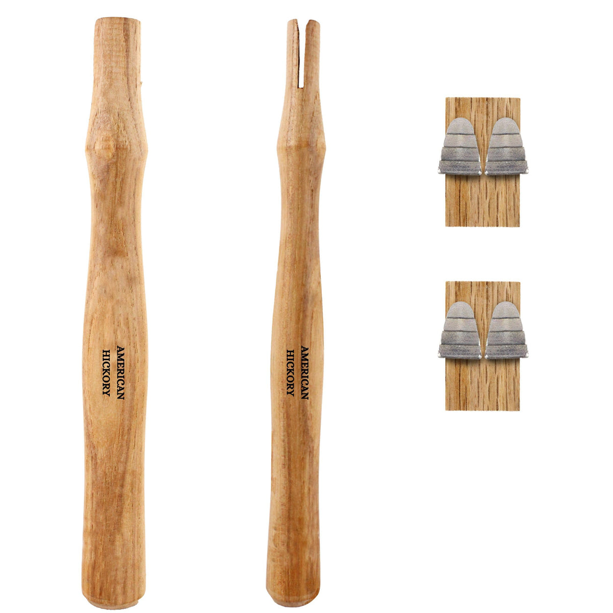Cuitaxi wood sledge hammer handle, 12.5 inches, ready for replacement use.