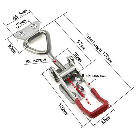 CUKAYO lock hole feature enables secure locking on cabinets and lids