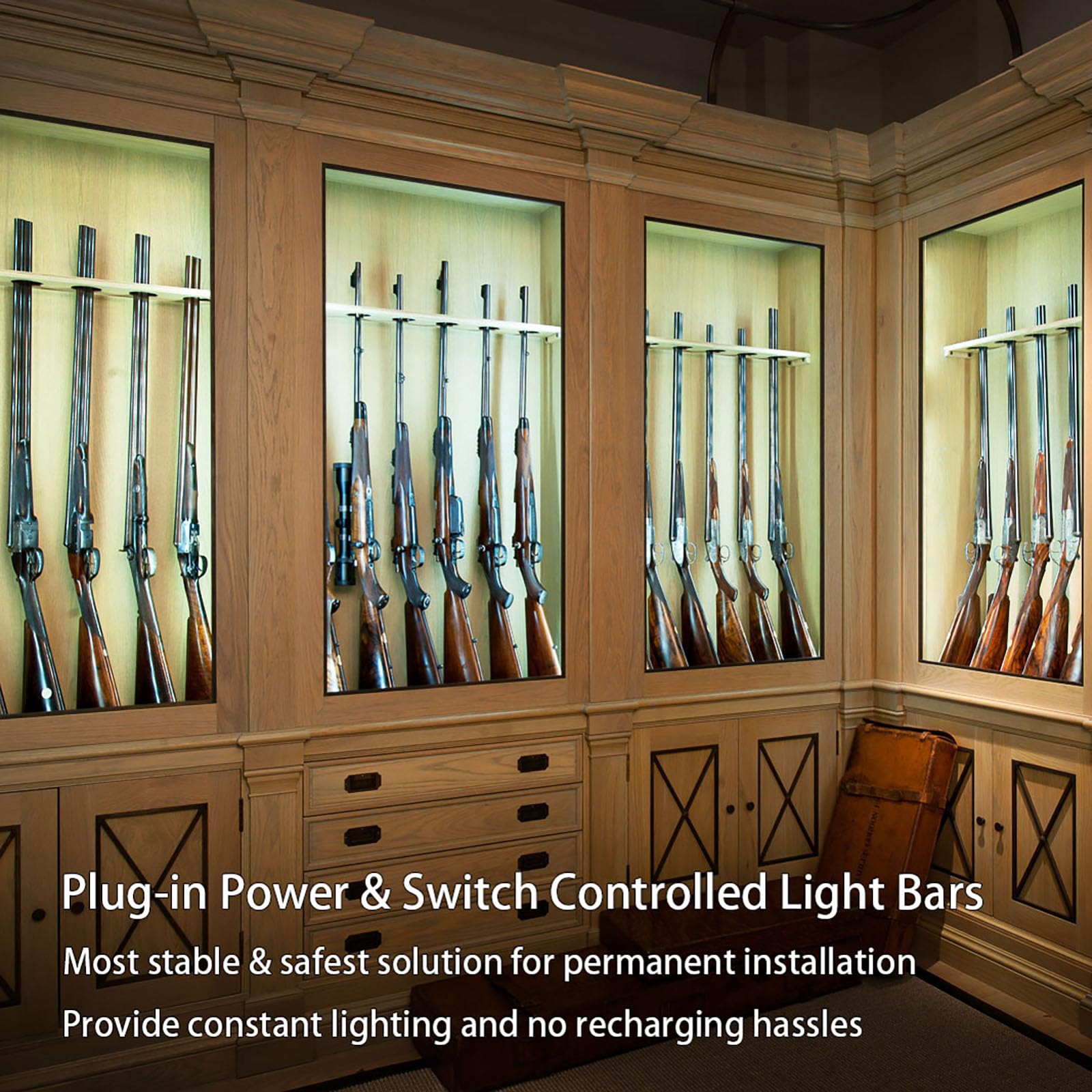 CULAVON shelf and bookshelf lighting creates ambient, maintenance-free illumination.