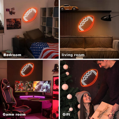 CULOIS football neon sign makes a ready-to-gift décor piece.