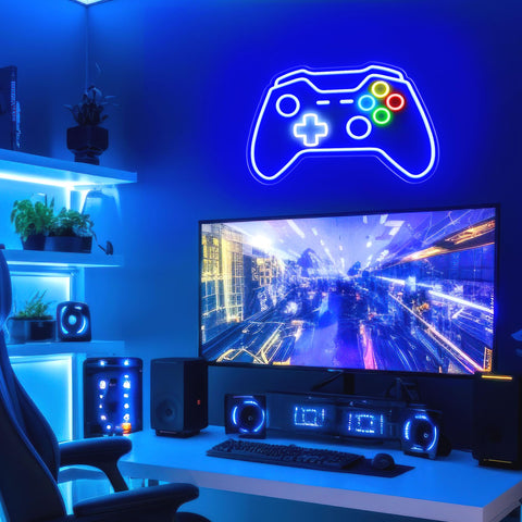 CULOIS gaming room decor neon light adds dynamic vibes.
