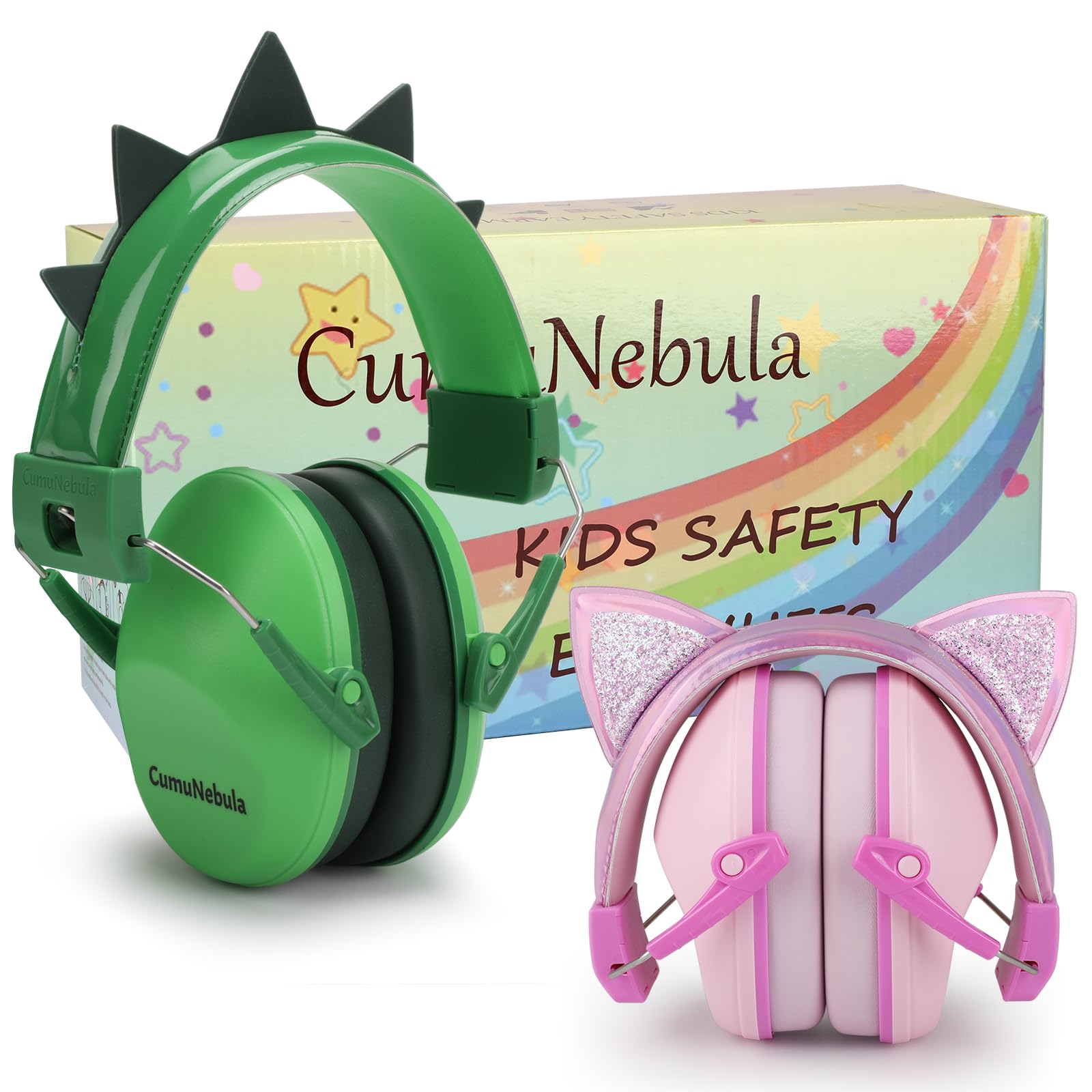 Cumunebula kids headphones with 28dB SNR for effective noise reduction.