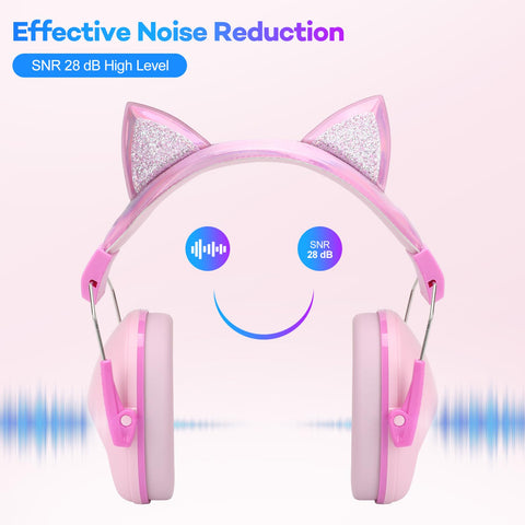 Cumunebula multi-age headsets fit 3-16 years.