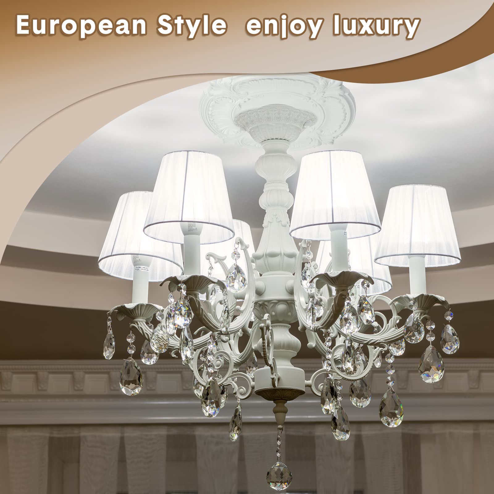 Cunno medallion installs with adhesive, no drilling required on ceilings.