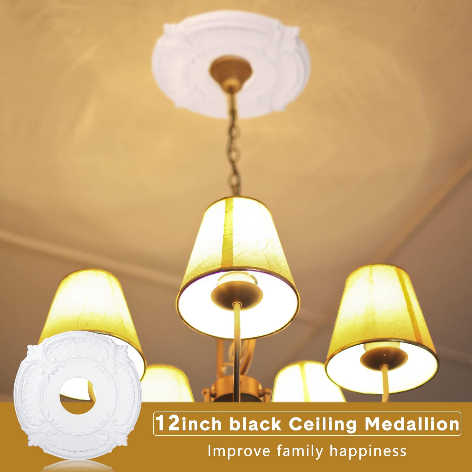 White finish creates a crisp, understated ceiling accent around fans.
