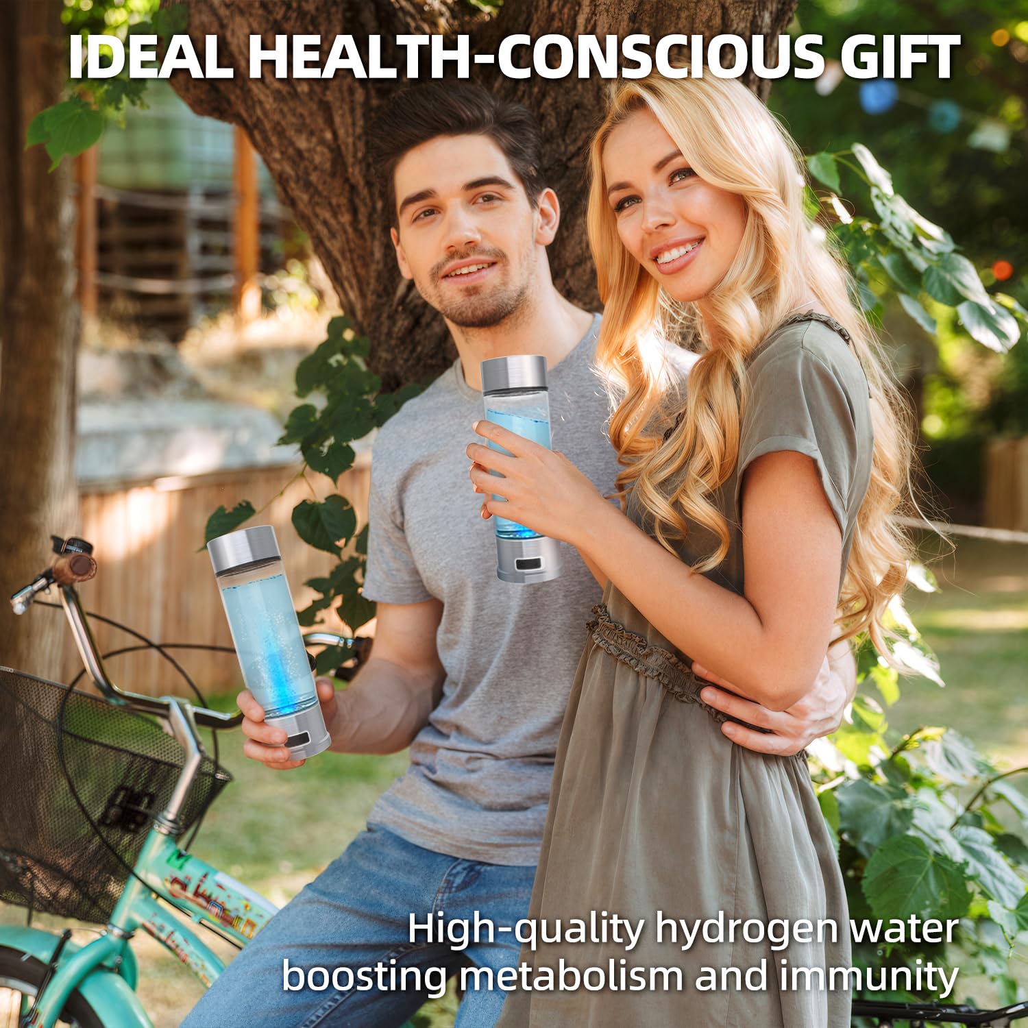 Curety hydrogen water bottle easy-clean design suited for daily use.
