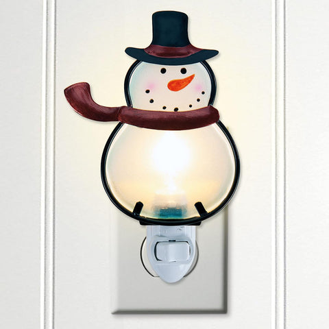 Current Christmas night light emits a soft ambient glow ideal for bathrooms and bedrooms.