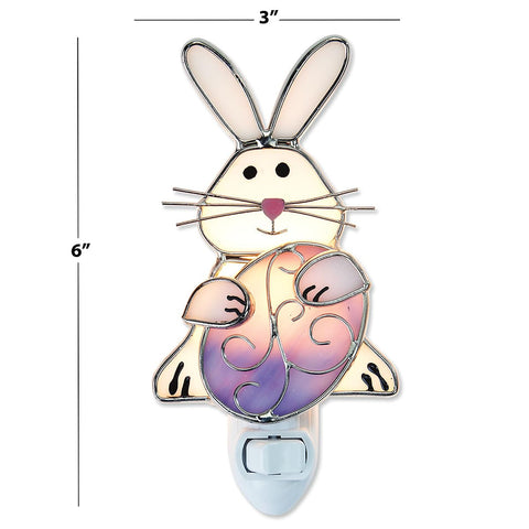 Current Easter Night Light 6-inch stained glass detail enhances rooms