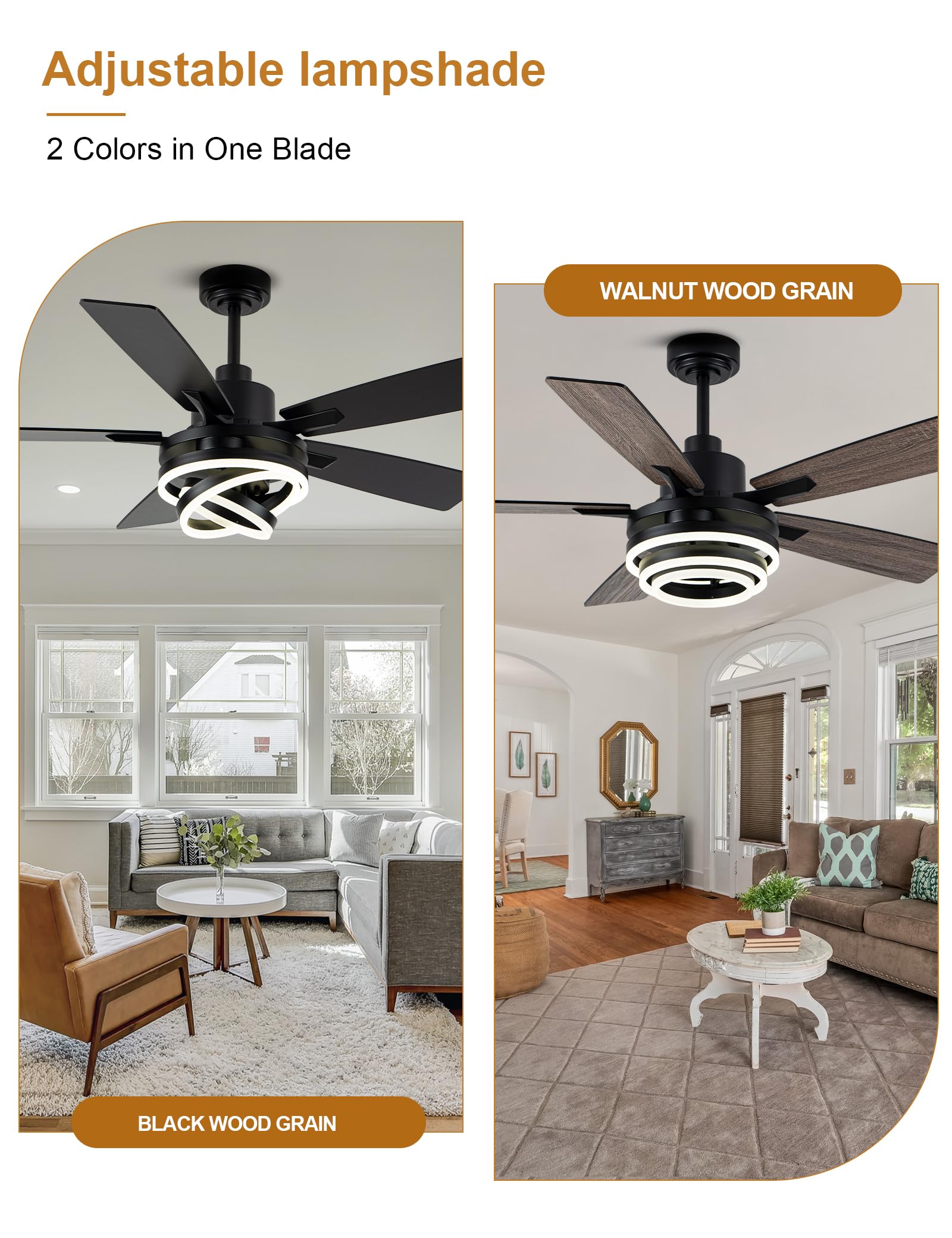 Curve Curio app control interface for easy fan and light dimming