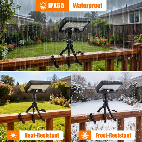 Cusna IP65-rated housing resists rain and dust in varied temperatures.