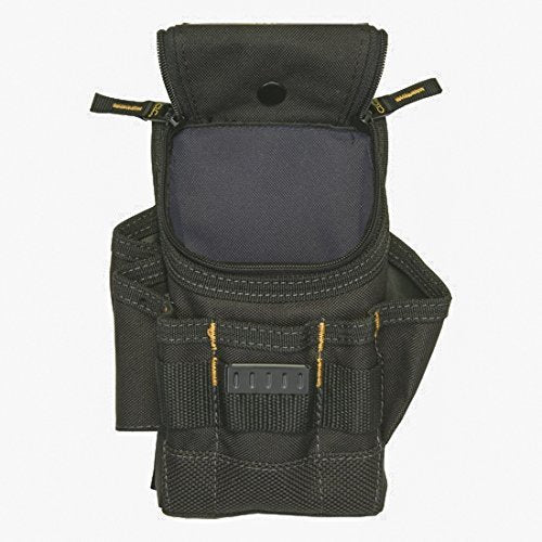 Custom Leathercraft CLC 1523 pouch snap-back keeps the cover out of the way during work