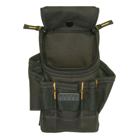 Custom Leathercraft CLC 1523 ziptop pouch belt clip fits belts up to 2-3/4 inches