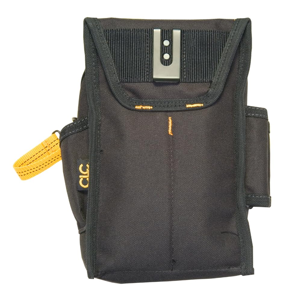 Custom Leathercraft 1524 Ziptop Pouch J-clip for tool lanyards.