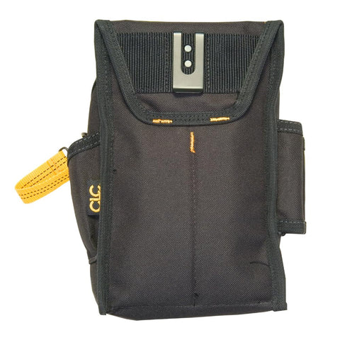 Custom Leathercraft 1524 Ziptop Pouch J-clip for tool lanyards.