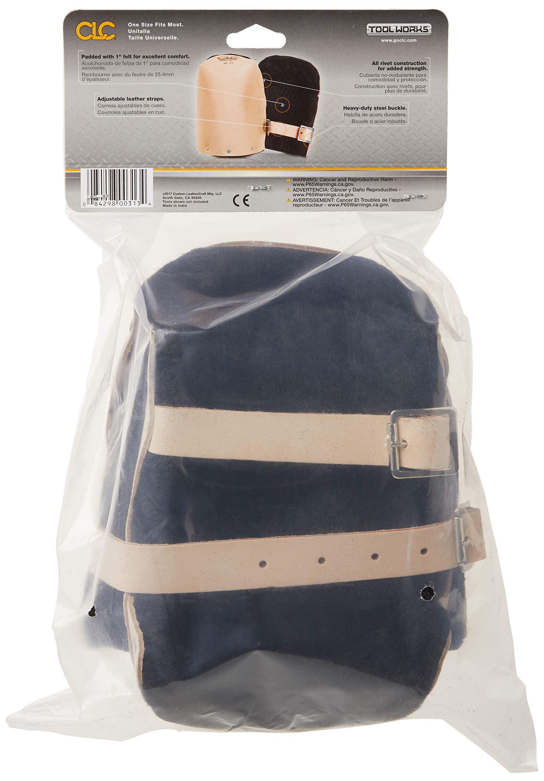 Custom Leathercraft 313 kneepads highlighting heavy stitching for durability.