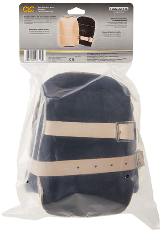 Custom Leathercraft 313 kneepads highlighting heavy stitching for durability.