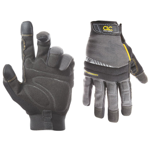 Custom Leathercraft125M Handyman Flex Grip Gloves showcase a strong grip and dexterity for outdoor tasks.