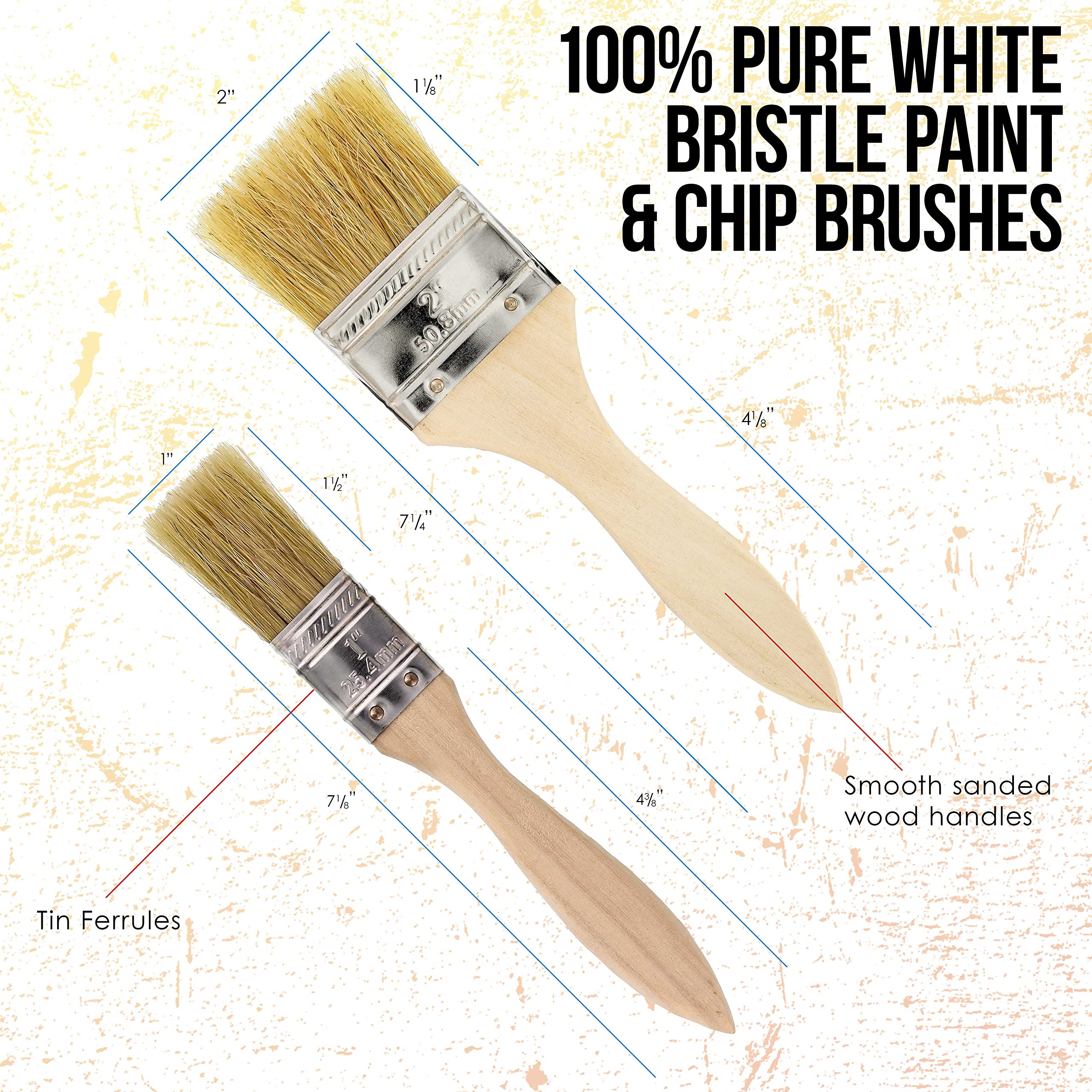 Custom Shop 1-inch chip brush for precise detail work and touch-ups.