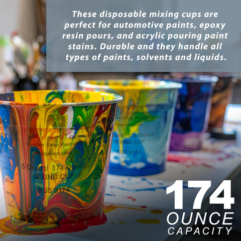 Custom Shop cups with 12 free lids for organized project storage