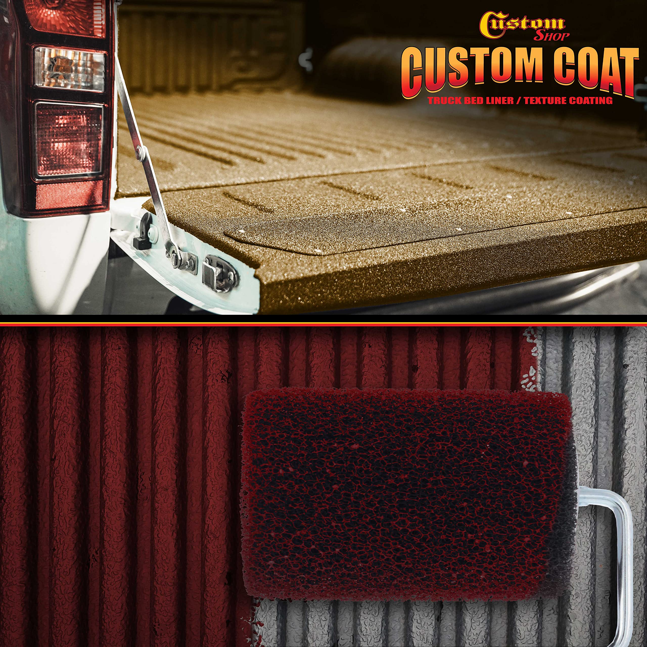 Custom Shop non-skid coating application with the roller adds grip on textured surfaces